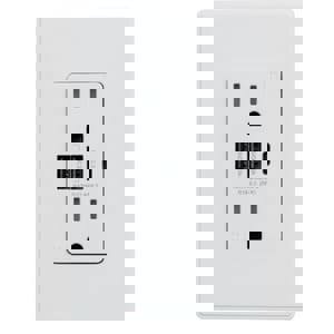 USB Type A/C Chargers with 15A Tamper-Resistant Duplex Receptacle Wall Outlet